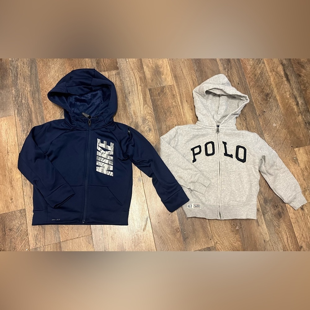 Polo Ralph Lauren & Nike Toddler Boys Zip Up Jacket Bundle Size 4 4T